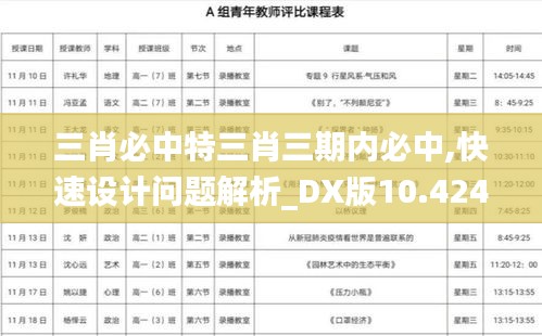 三肖必中特三肖三期内必中,快速设计问题解析_DX版10.424