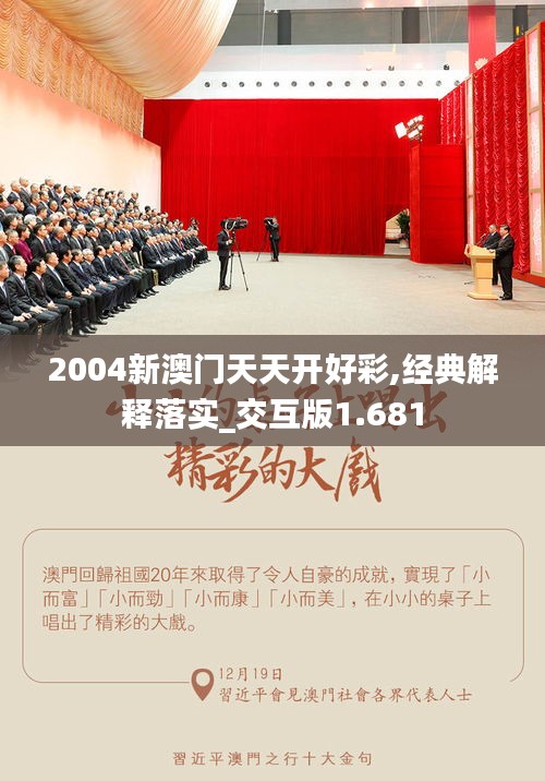 2004新澳门天天开好彩,经典解释落实_交互版1.681