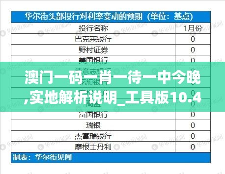 澳门一码一肖一待一中今晚,实地解析说明_工具版10.465