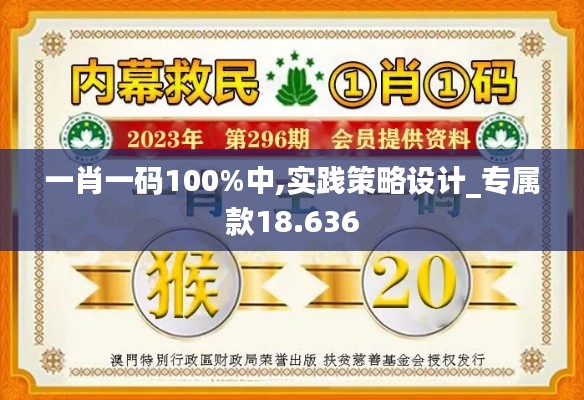 一肖一码100%中,实践策略设计_专属款18.636