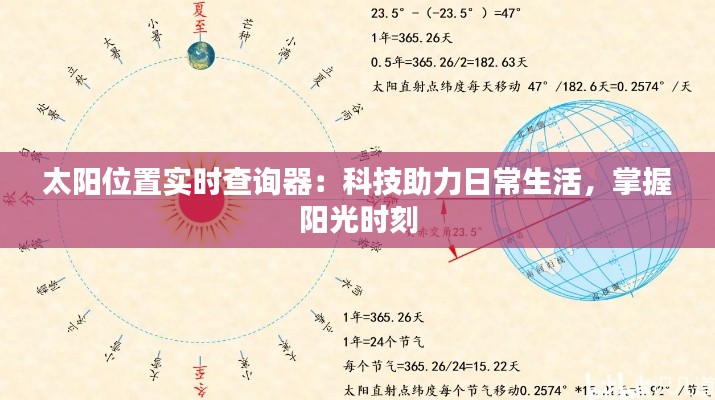太阳位置实时查询器：科技助力日常生活，掌握阳光时刻