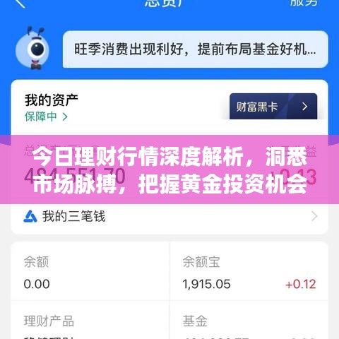 今日理财行情深度解析，洞悉市场脉搏，把握黄金投资机会