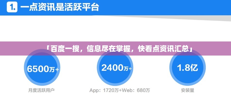 「百度一搜，信息尽在掌握，快看点资讯汇总」