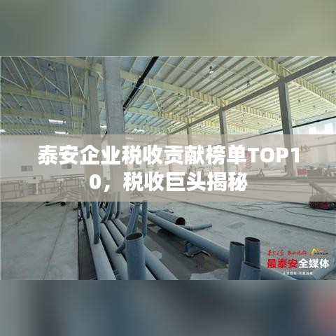 泰安企业税收贡献榜单TOP10，税收巨头揭秘