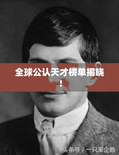 全球公认天才榜单揭晓！