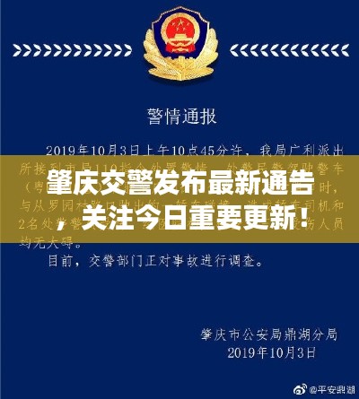 肇庆交警发布最新通告，关注今日重要更新！