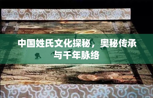 中国姓氏文化探秘，奥秘传承与千年脉络