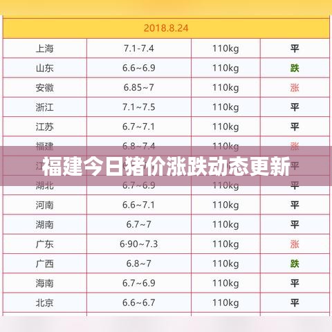 福建今日猪价涨跌动态更新