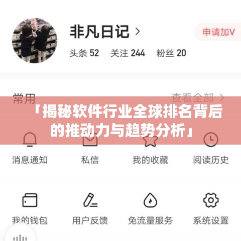 「揭秘软件行业全球排名背后的推动力与趋势分析」
