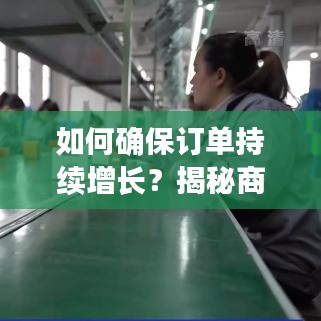 如何确保订单持续增长？揭秘商业策略秘籍！