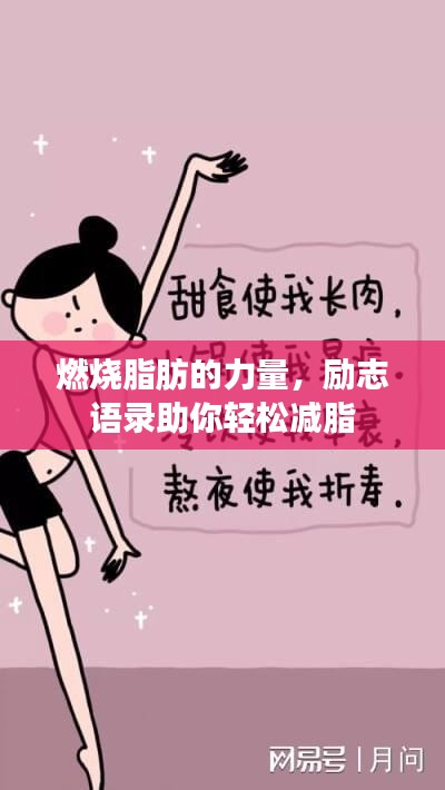 燃烧脂肪的力量，励志语录助你轻松减脂