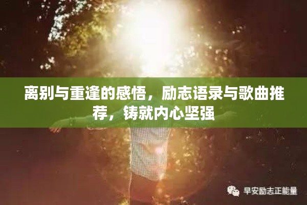 离别与重逢的感悟，励志语录与歌曲推荐，铸就内心坚强
