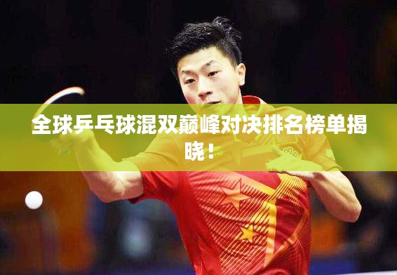 全球乒乓球混双巅峰对决排名榜单揭晓！