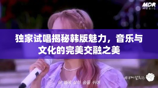 独家试唱揭秘韩版魅力，音乐与文化的完美交融之美