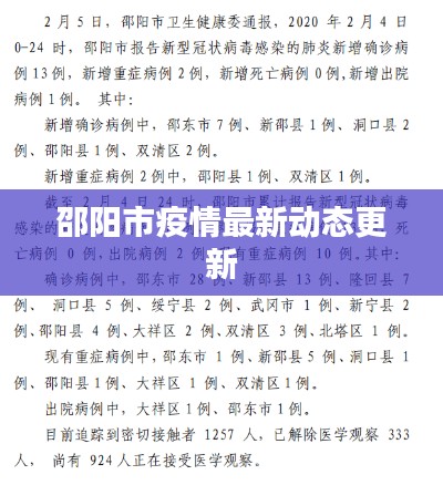 邵阳市疫情最新动态更新