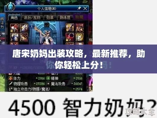 唐宋奶妈出装攻略，最新推荐，助你轻松上分！