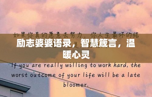 励志婆婆语录，智慧箴言，温暖心灵